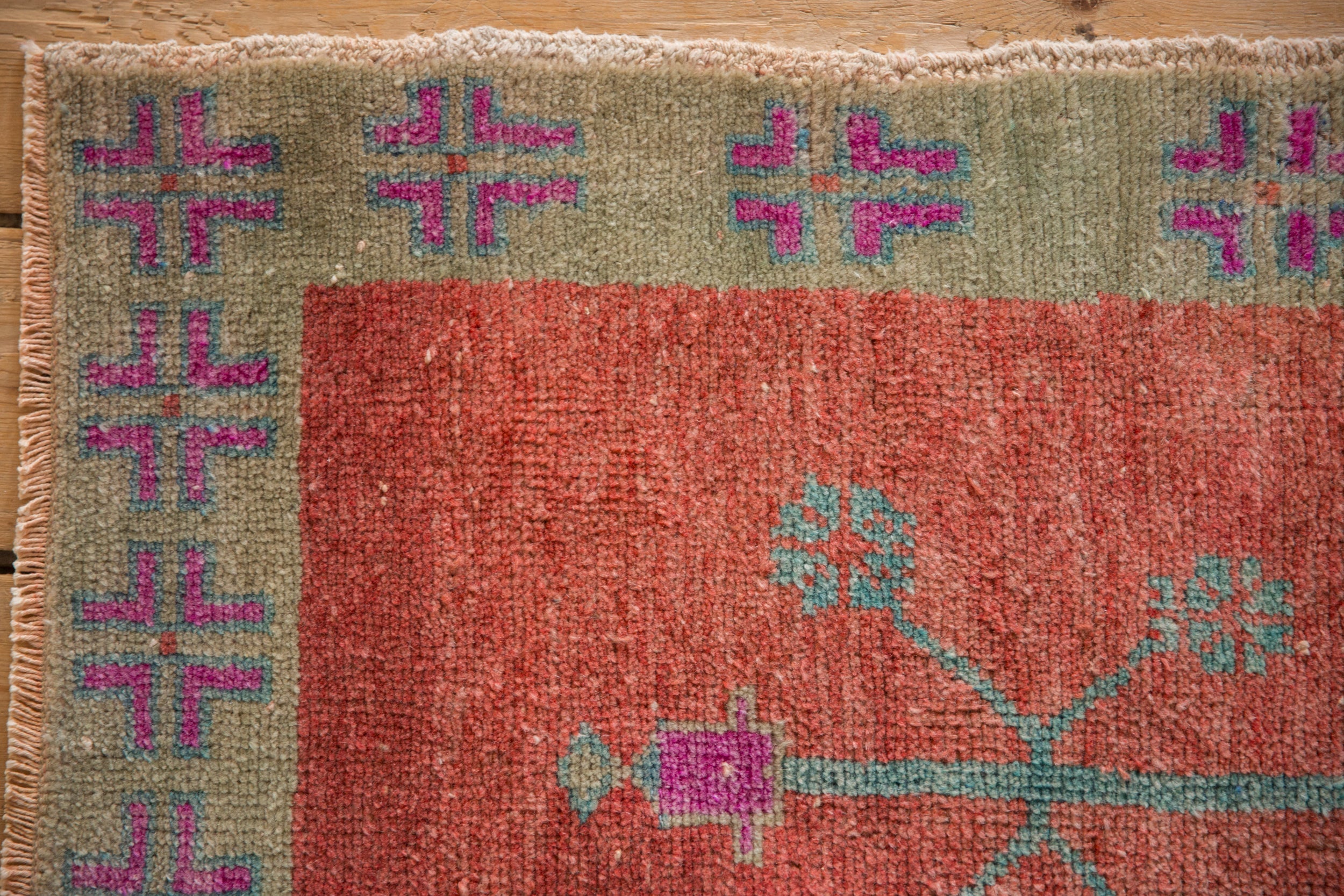 2x3.5 Vintage Distressed Oushak Rug by Old New House® - product image 3 for Resin Society