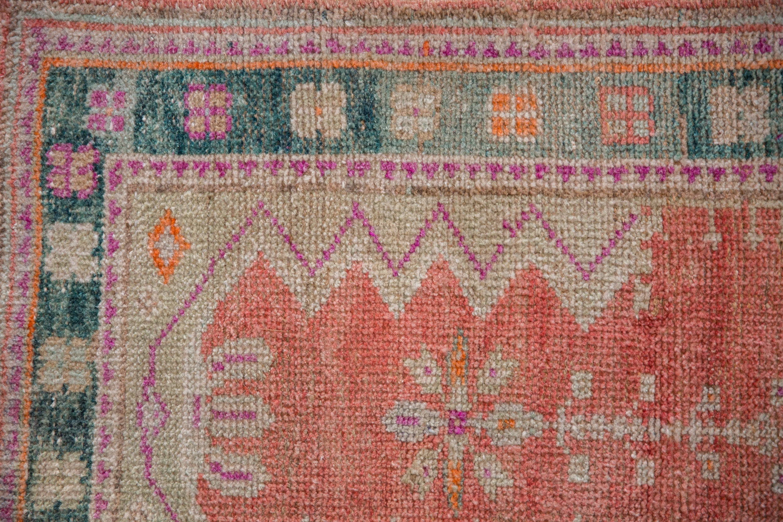 2x3.5 Vintage Distressed Oushak Rug