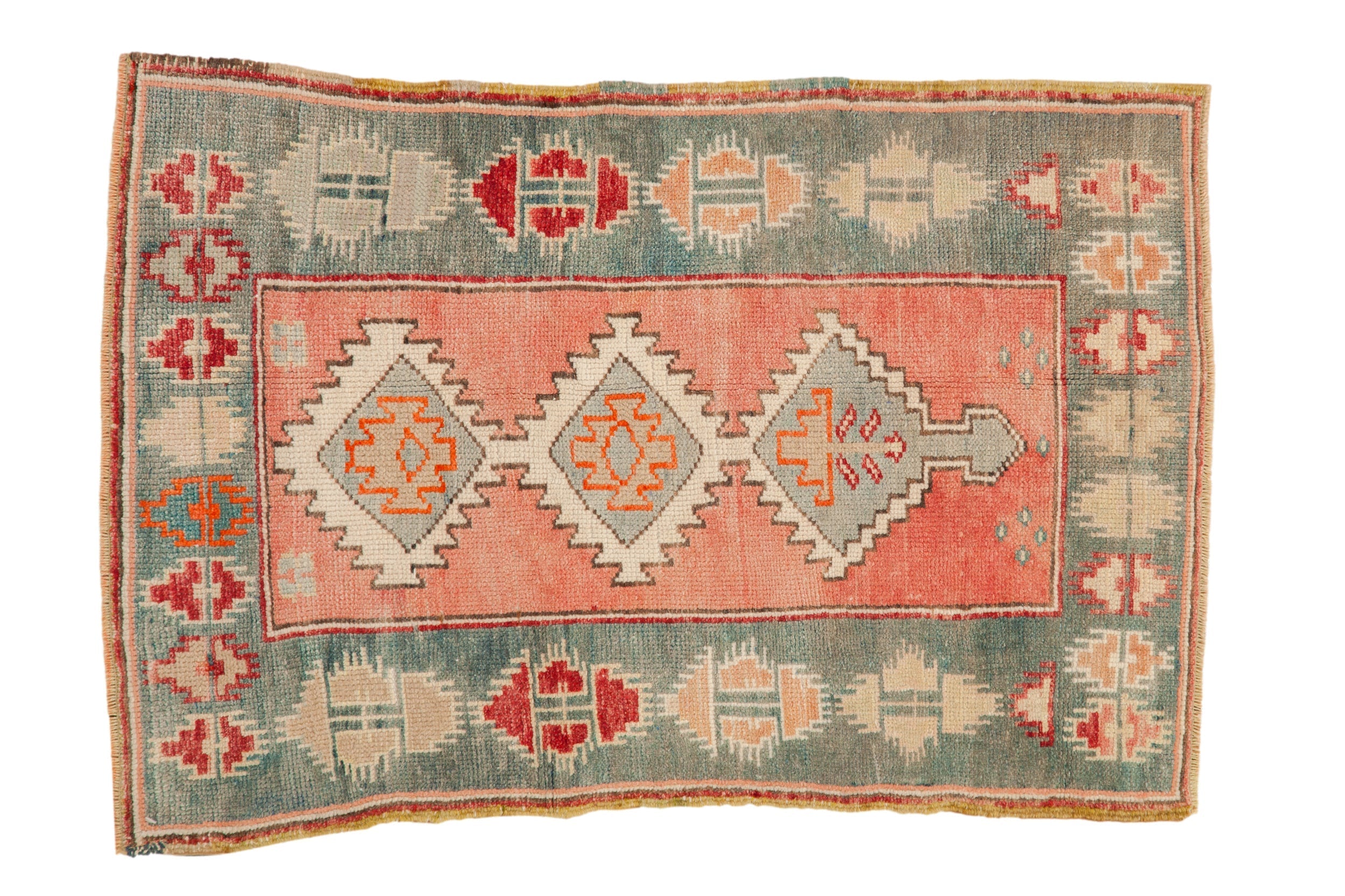 2.5x3.5 Vintage Distressed Oushak Rug by Old New House® - main product image for Resin Society