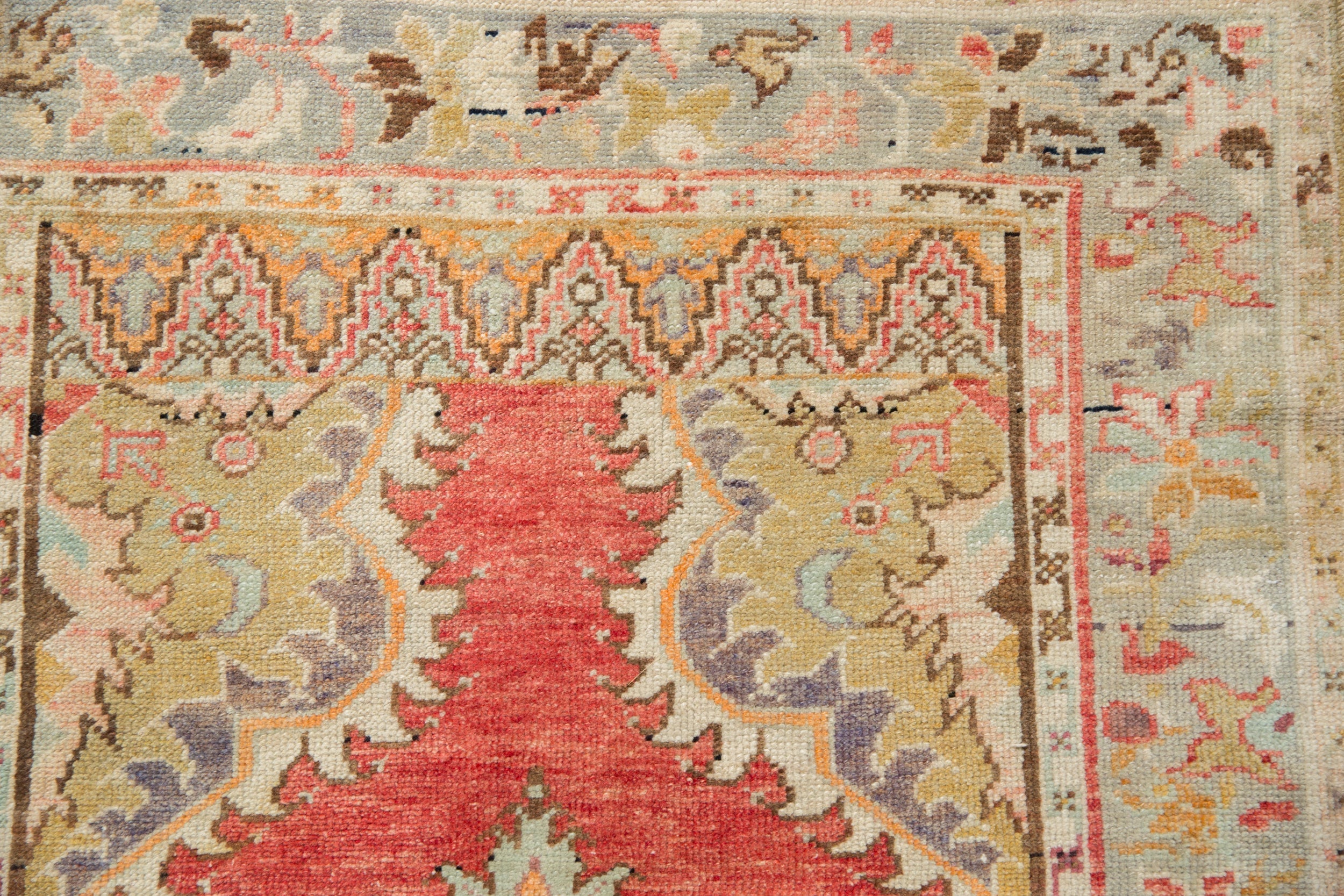 3x6 Vintage Distressed Oushak Rug Runner by Old New House® - product image 3 for Resin Society
