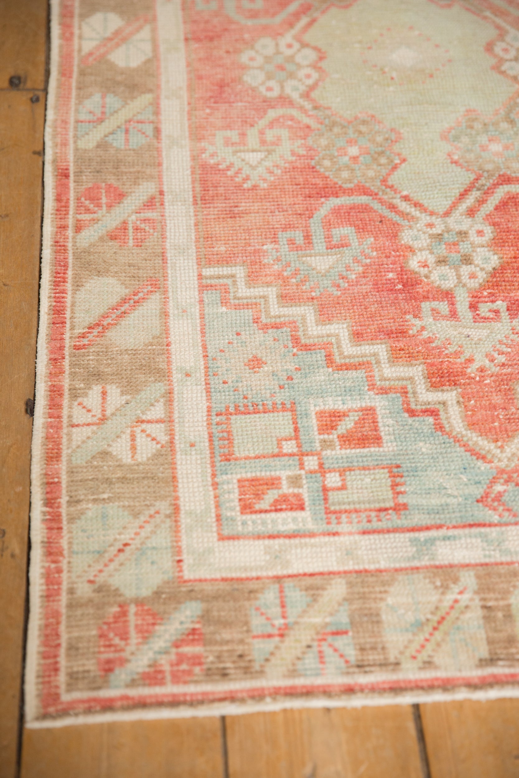 2.5x5 Vintage Distressed Oushak Rug Runner by Old New House® - product image 5 for Resin Society