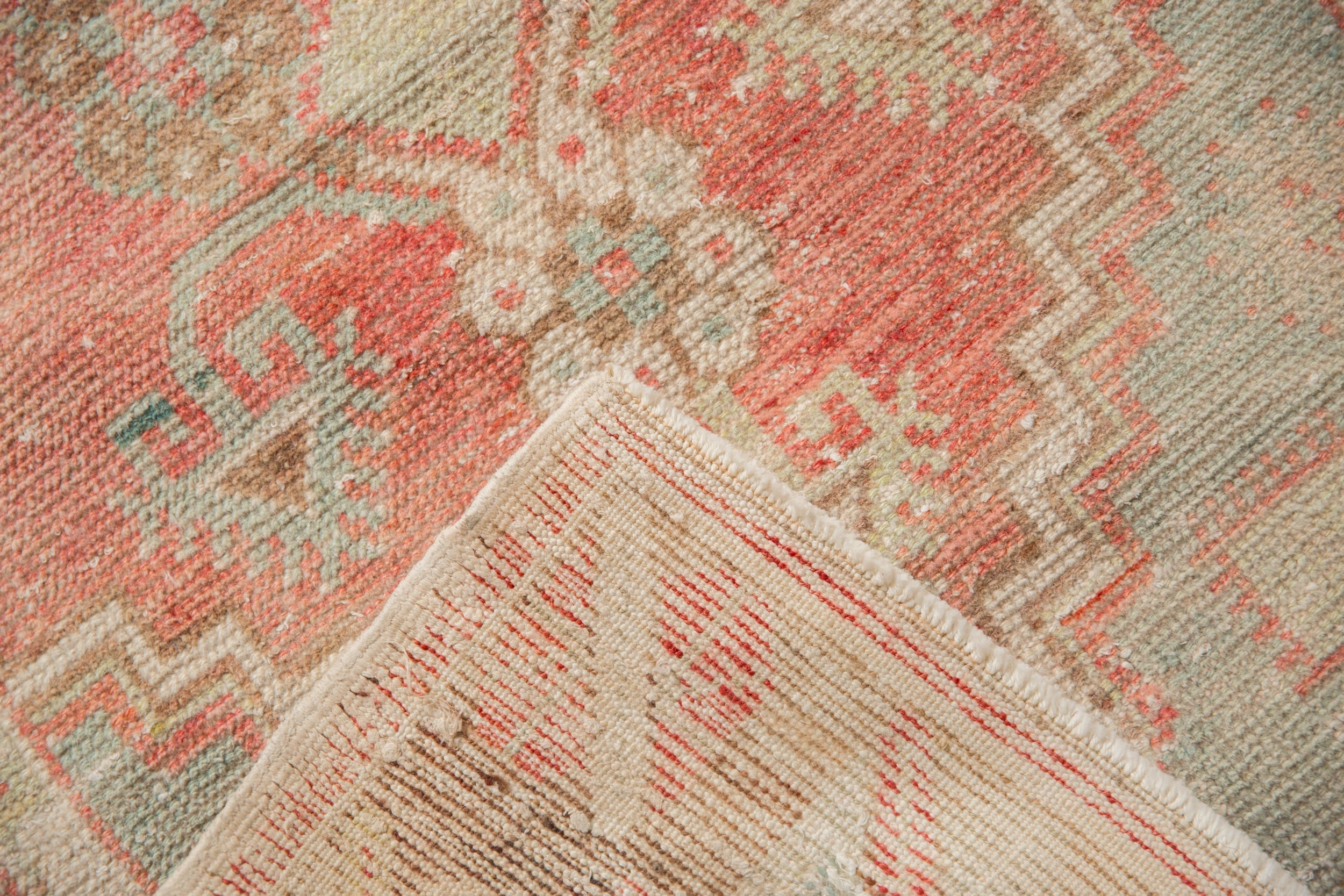 2.5x5 Vintage Distressed Oushak Rug Runner by Old New House® - product image 9 for Resin Society