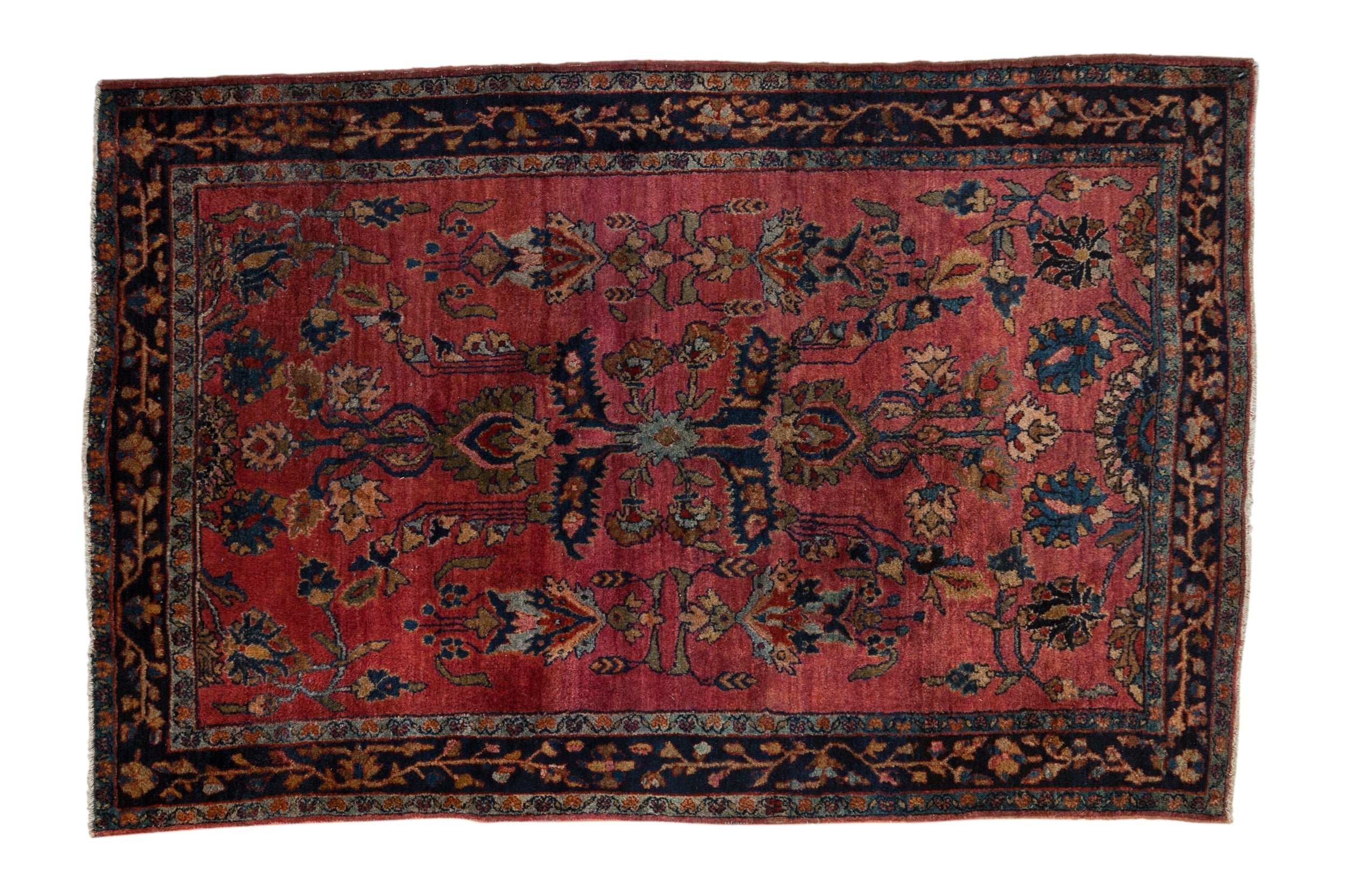 4x6.5 Antique Fine Sarouk Rug by Old New House® - main product image for Resin Society