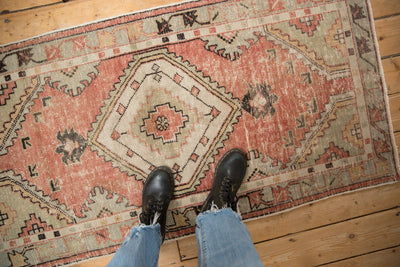 2.5x5.5 Vintage Distressed Oushak Rug Runner