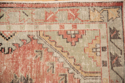 2.5x5.5 Vintage Distressed Oushak Rug Runner