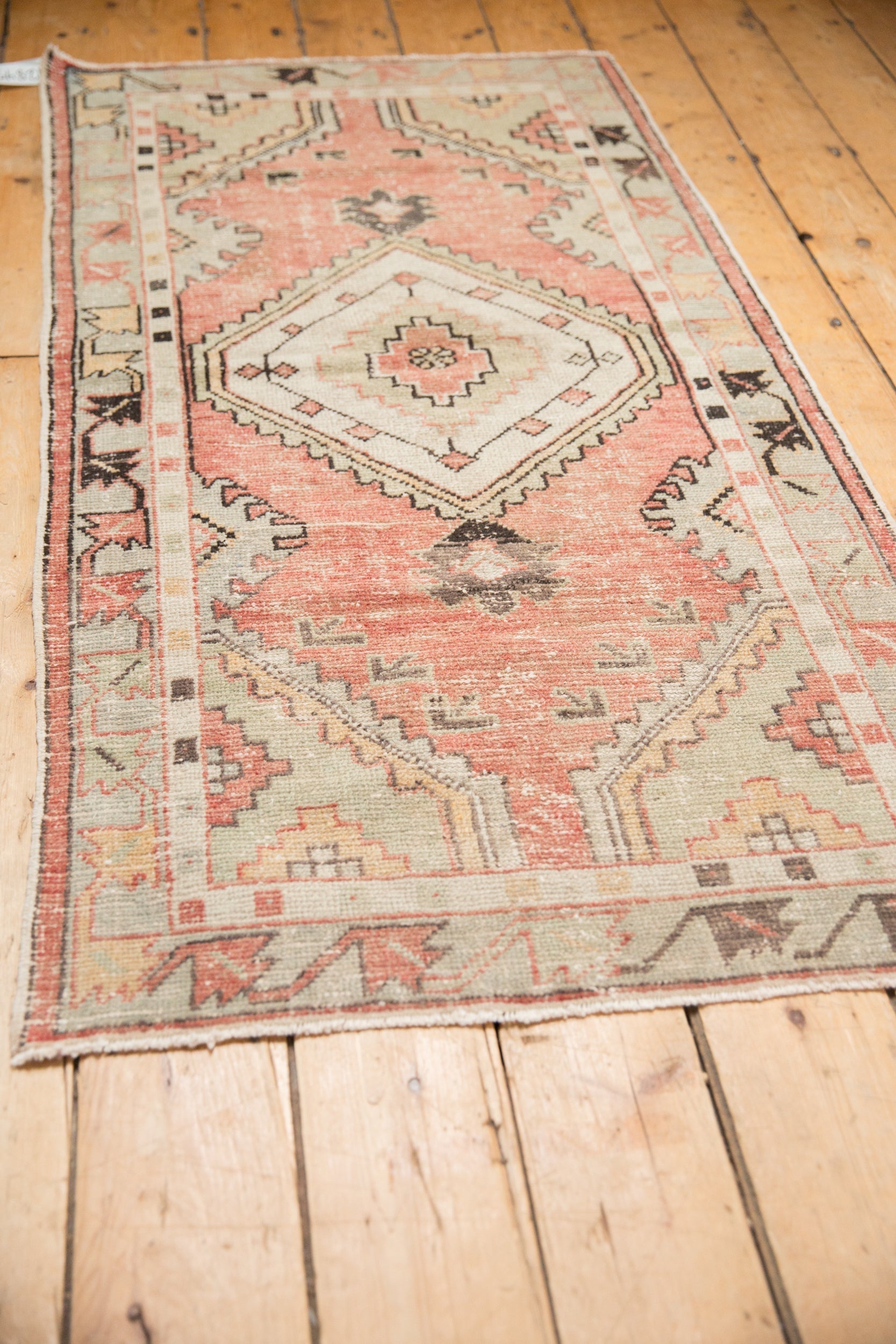 2.5x5.5 Vintage Distressed Oushak Rug Runner