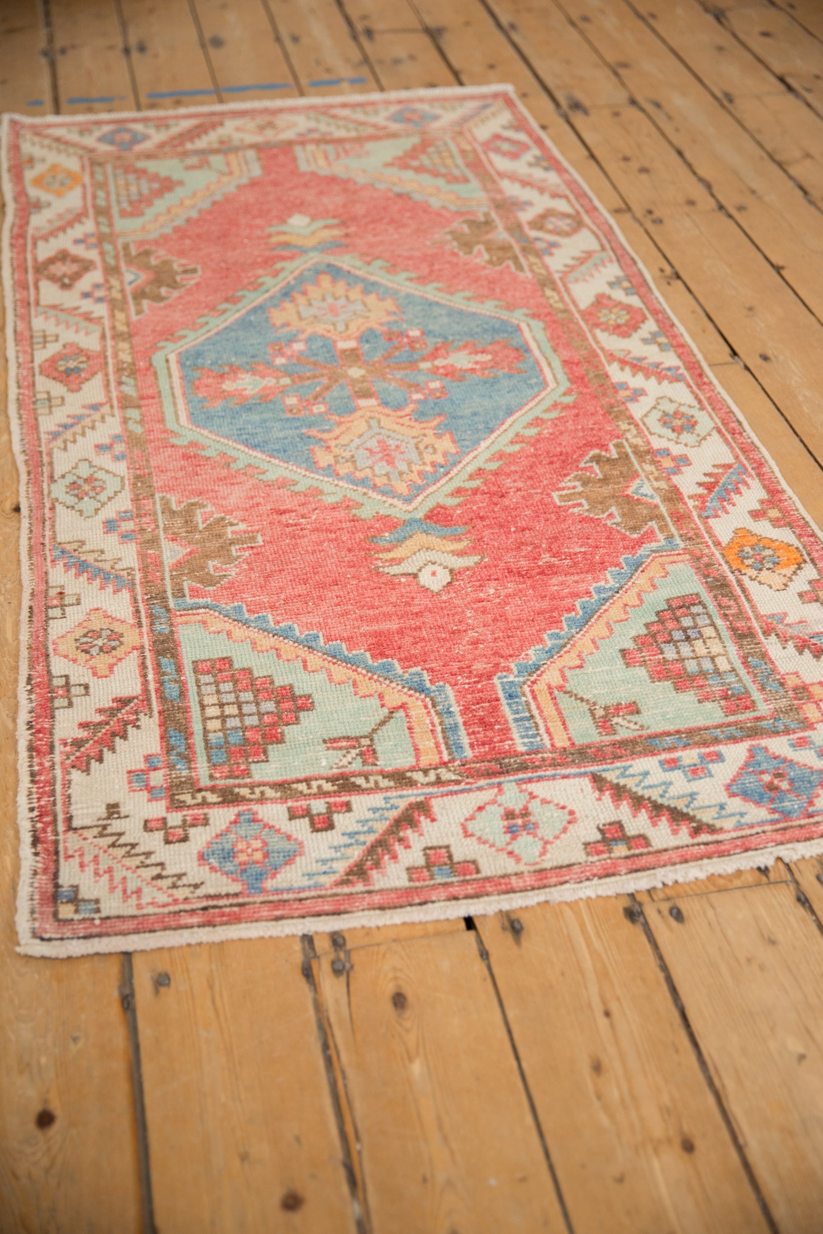 3x5.5 Vintage Distressed Oushak Rug by Old New House® - product image 4 for Resin Society