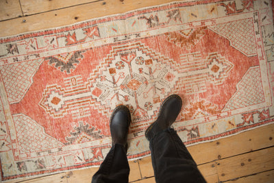 2.5x5.5 Vintage Distressed Oushak Rug Runner by Old New House® - product image 2 for Resin Society
