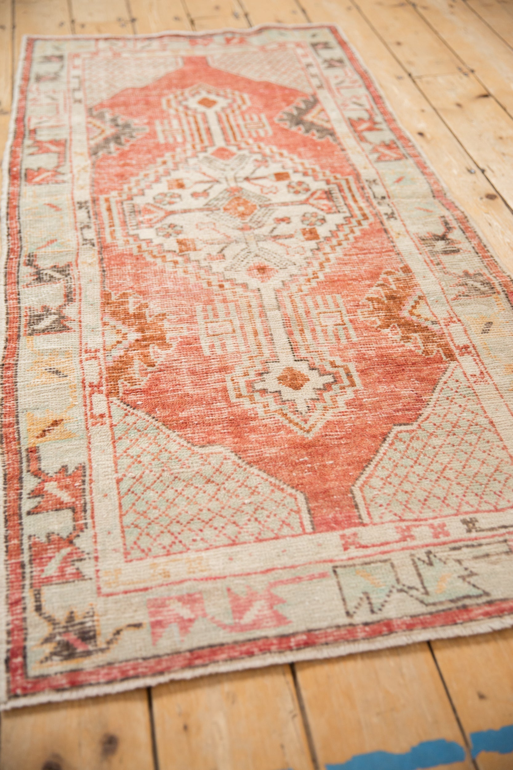 2.5x5.5 Vintage Distressed Oushak Rug Runner by Old New House® - product image 5 for Resin Society