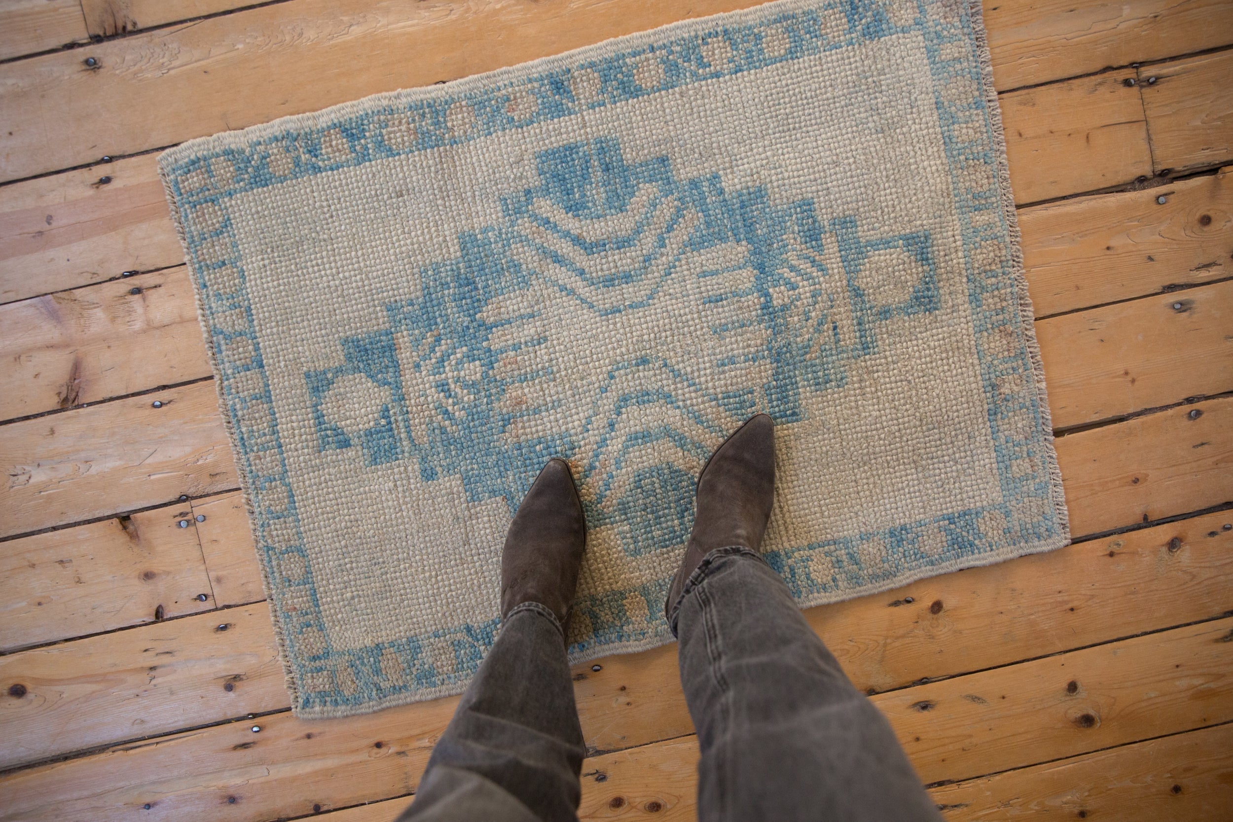 2.5x3 Distressed Oushak Square Rug by Old New House® - product image 2 for Resin Society