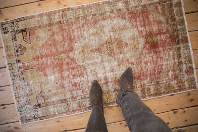 2.5x4.5 Vintage Distressed Oushak Rug