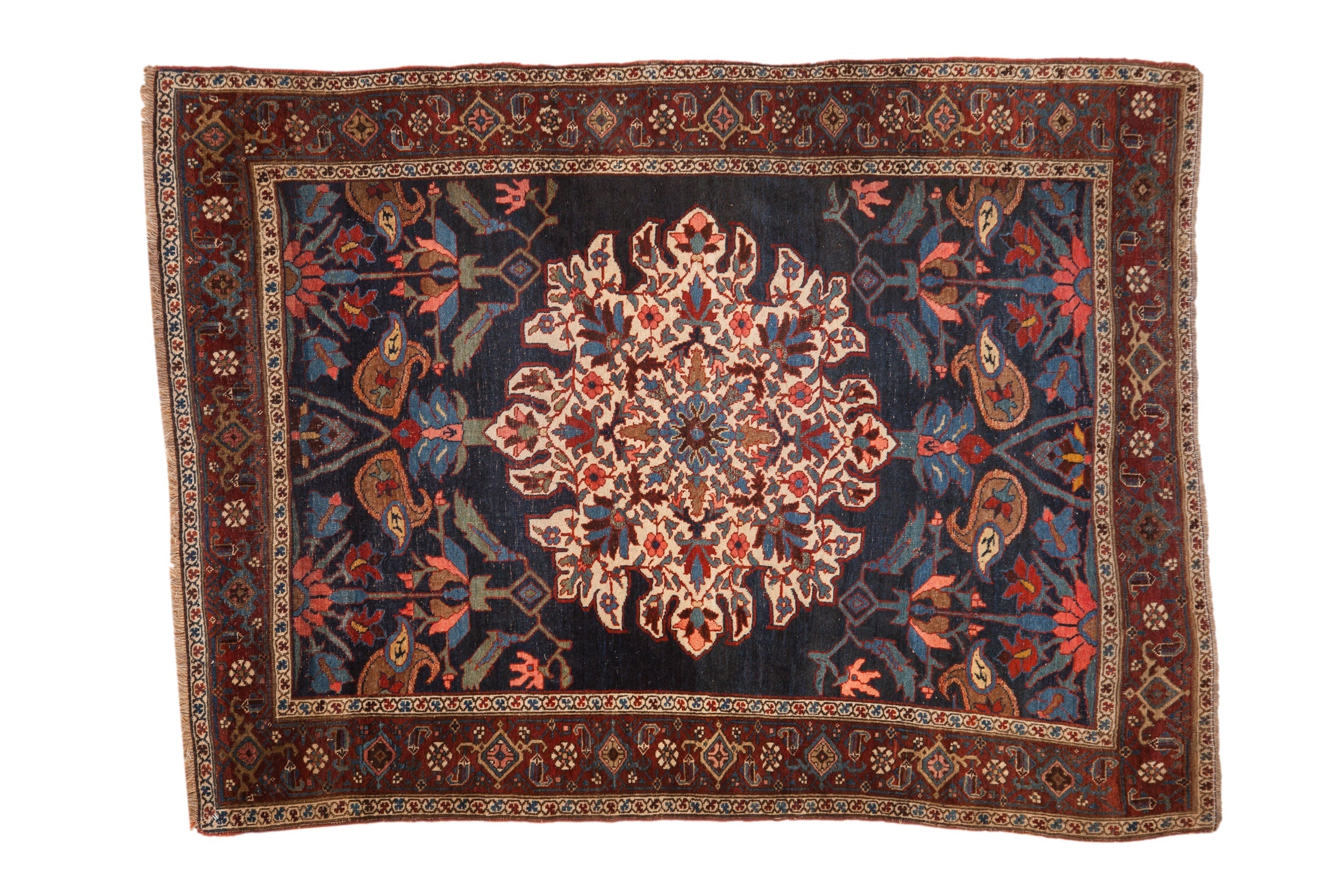 4.5x6 Antique Kurdish Bijar Rug by Old New House® - main product image for Resin Society