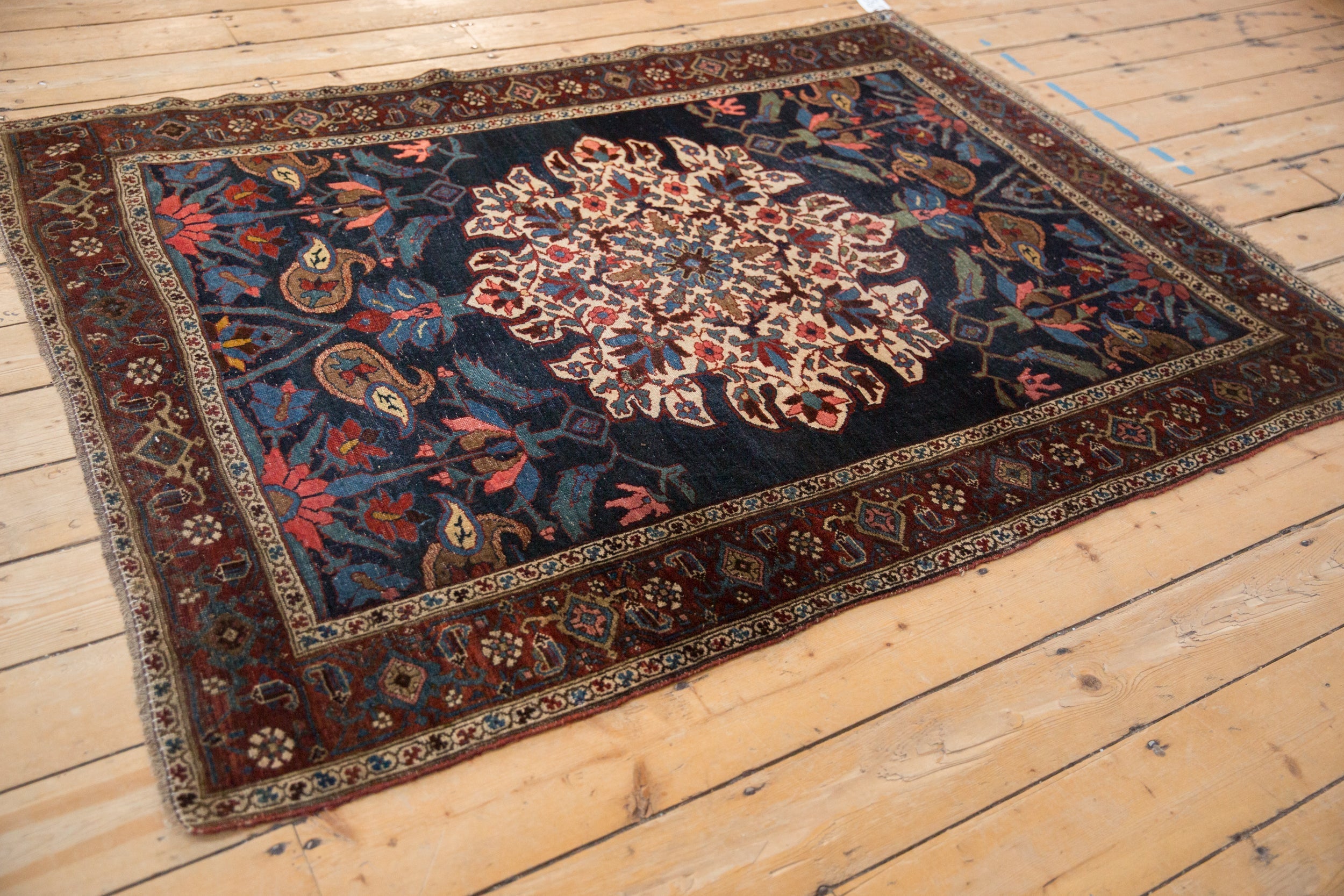 4.5x6 Antique Kurdish Bijar Rug by Old New House® - product image 7 for Resin Society