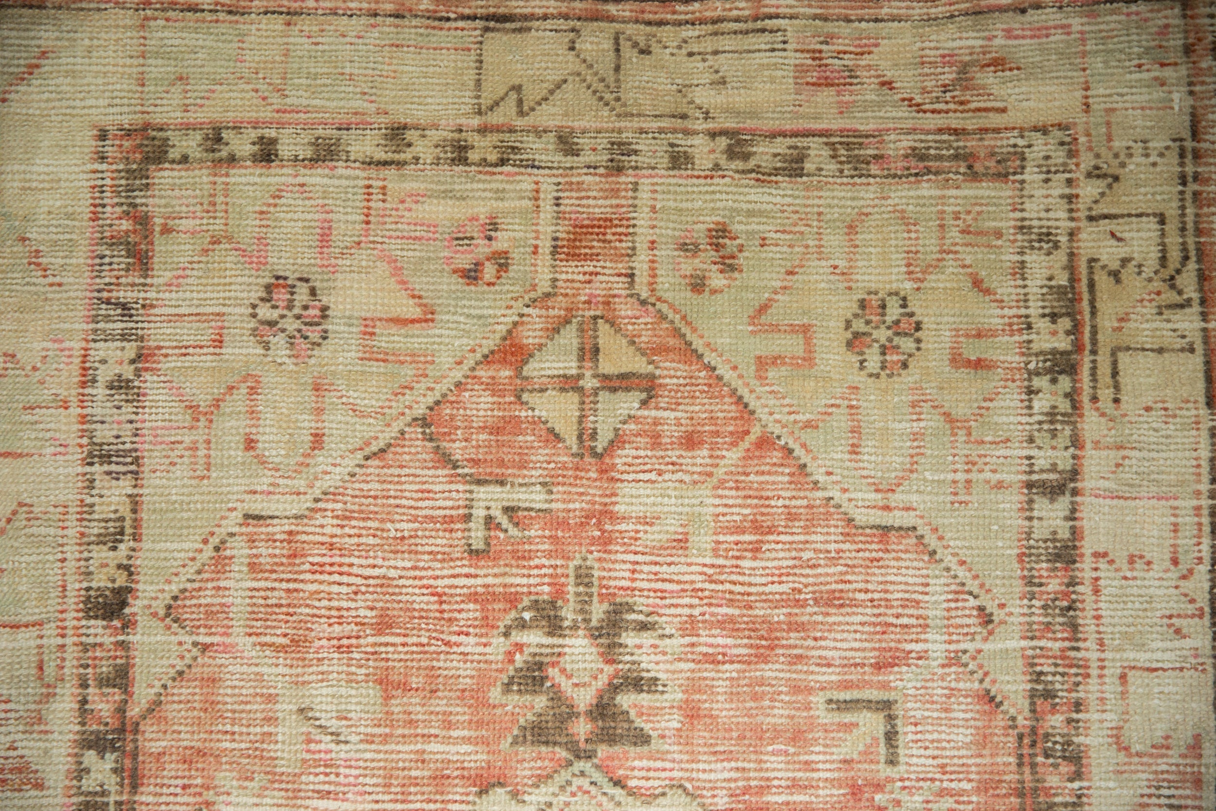 2.5x5 Vintage Distressed Oushak Rug Runner by Old New House® - product image 3 for Resin Society