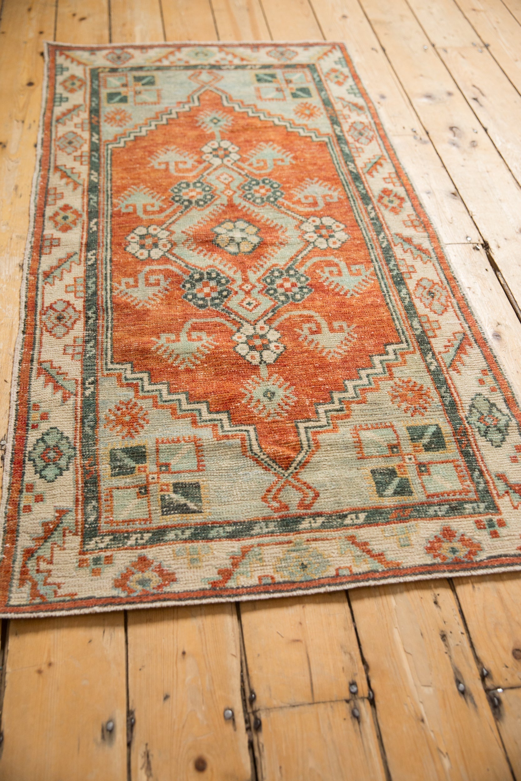 2.5x5 Vintage Distressed Oushak Rug Runner by Old New House® - product image 6 for Resin Society