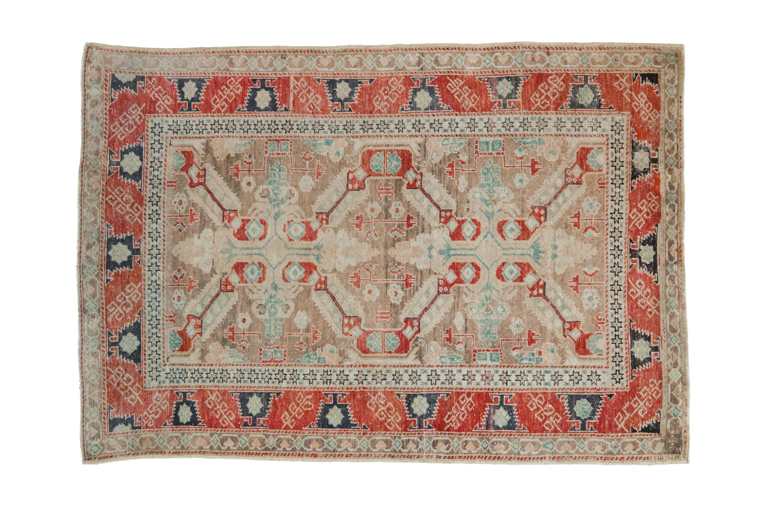 4x5.5 Vintage Distressed Anatolian Rug by Old New House® - main product image for Resin Society