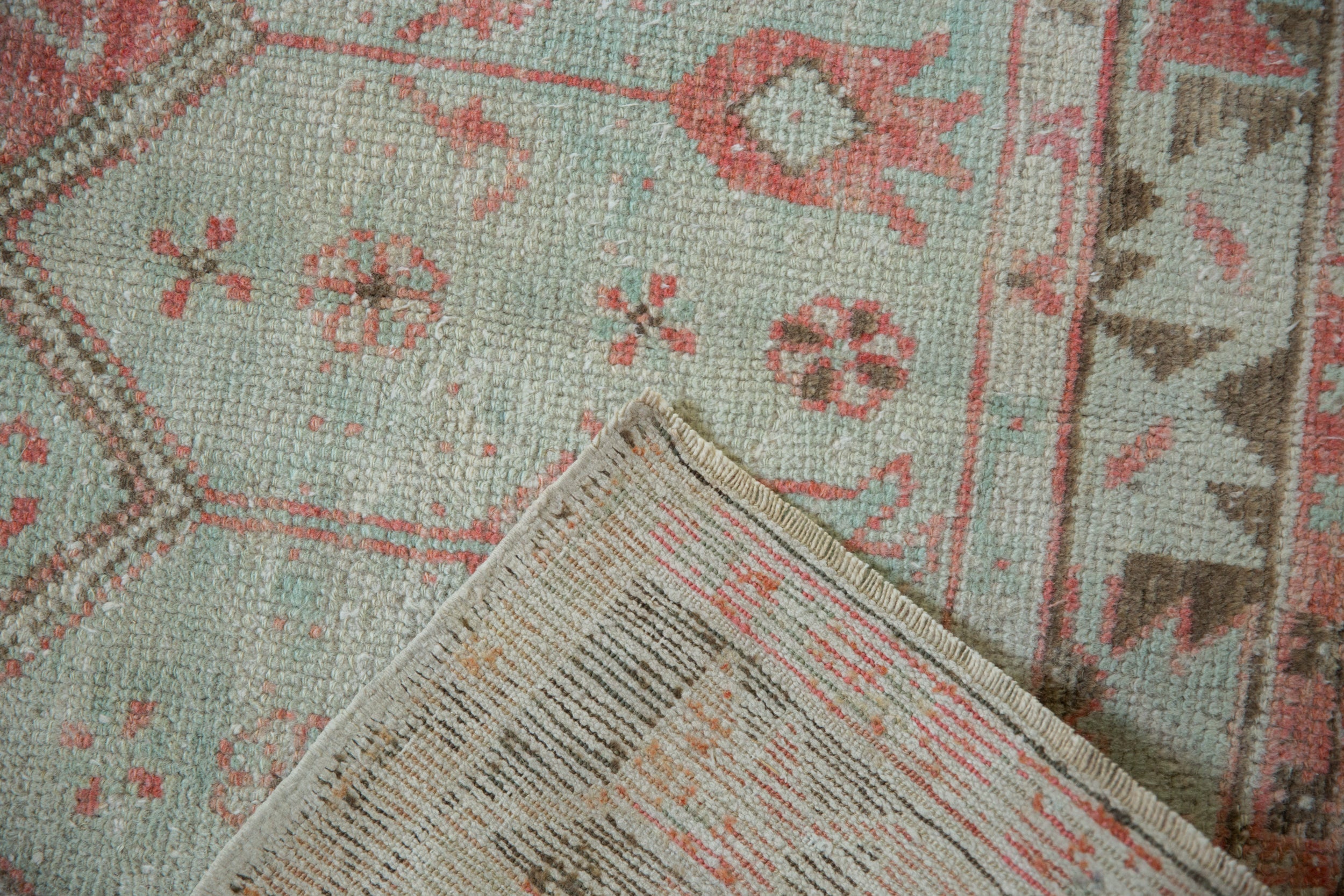 2.5x5 Vintage Distressed Oushak Rug Runner by Old New House® - product image 9 for Resin Society