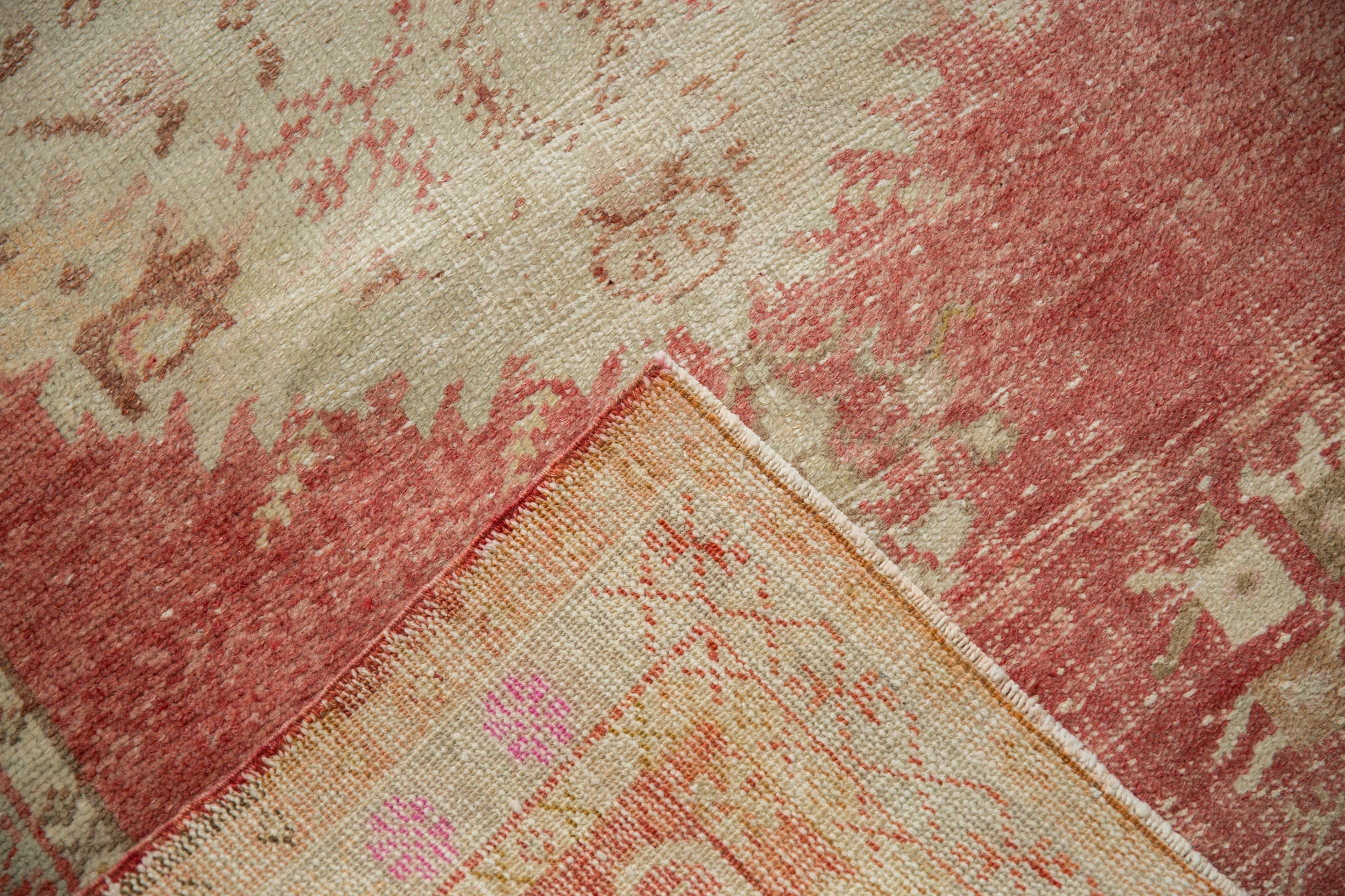 2.5x5.5 Vintage Distressed Oushak Rug Runner by Old New House® - product image 9 for Resin Society