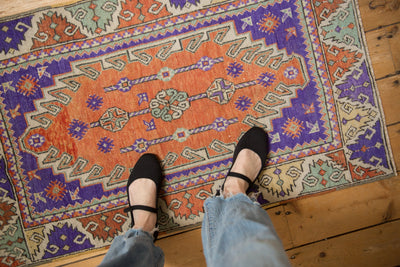 2.5x4 Vintage Distressed Oushak Rug by Old New House® - product image 2 for Resin Society