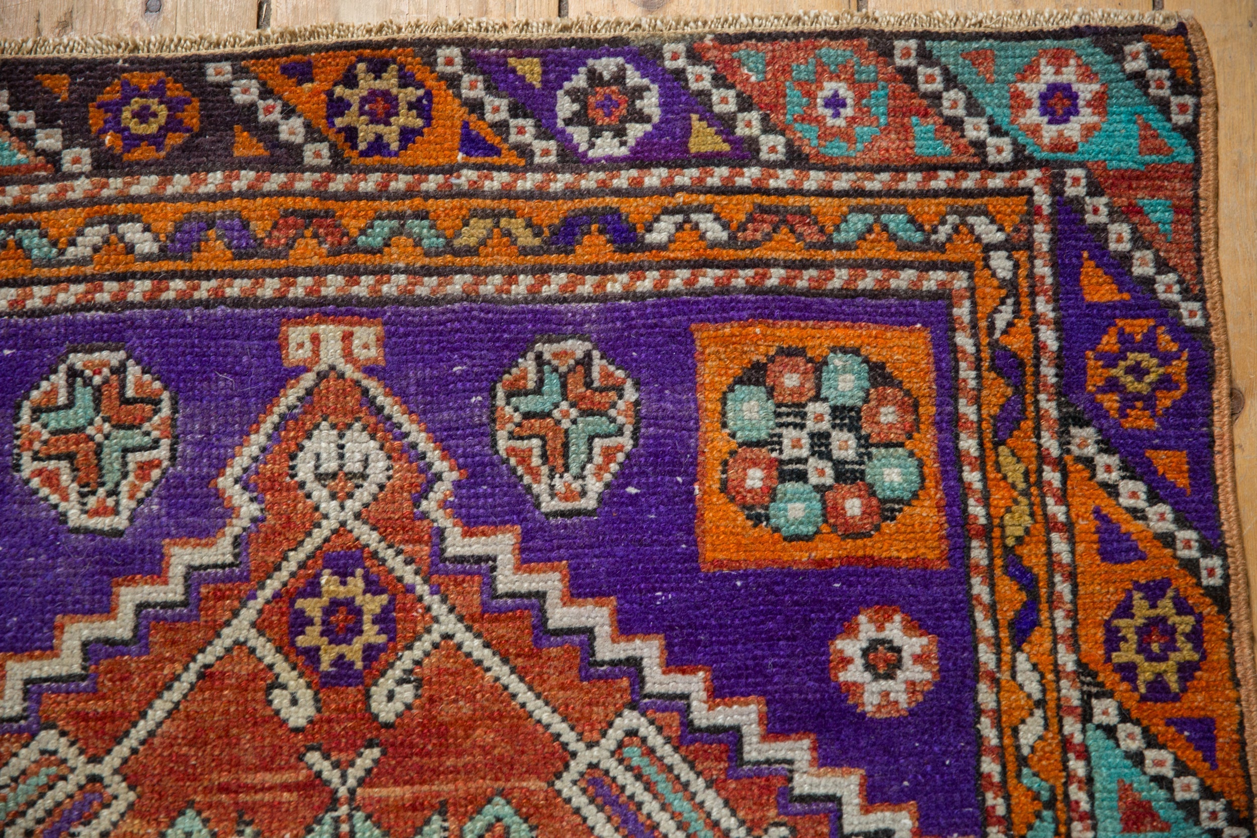 3x4 Vintage Distressed Oushak Square Rug