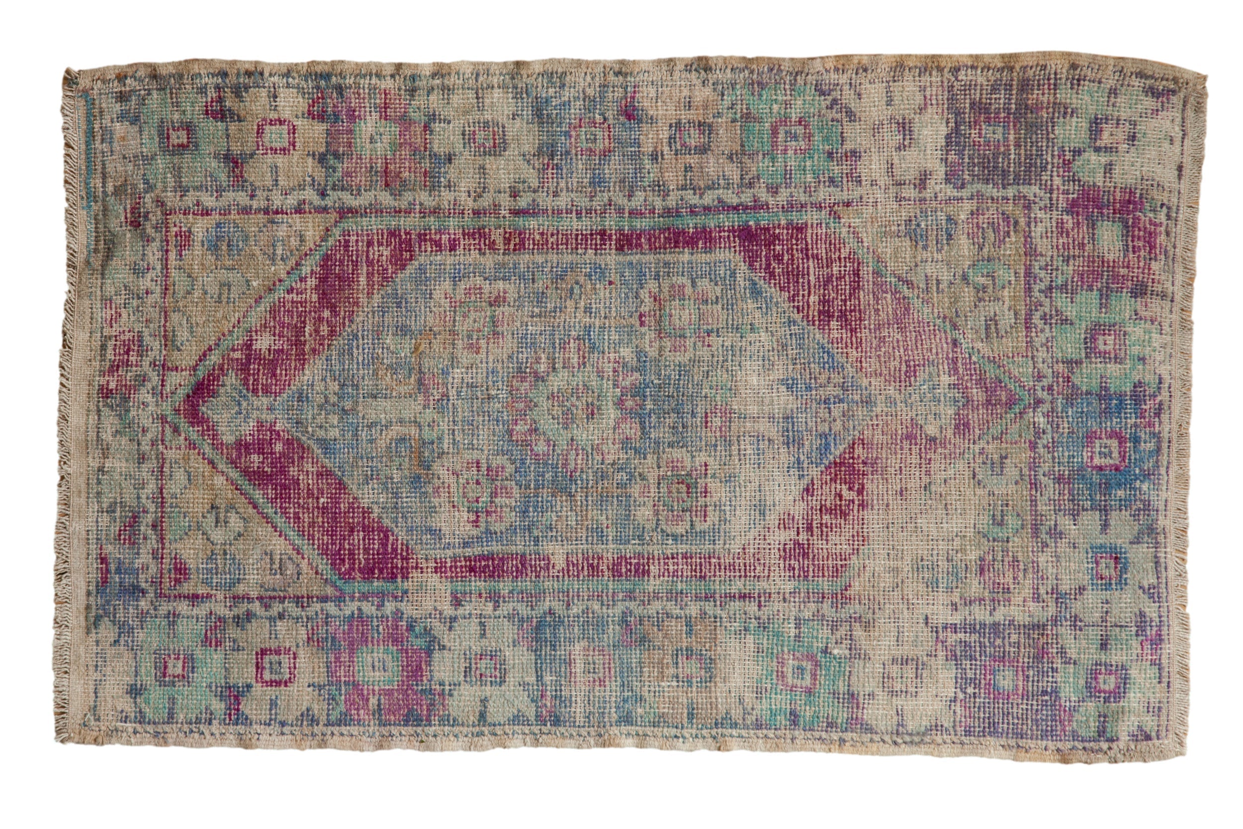 2.5x4.5 Vintage Distressed Oushak Rug