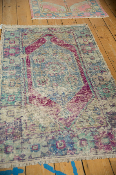 2.5x4.5 Vintage Distressed Oushak Rug