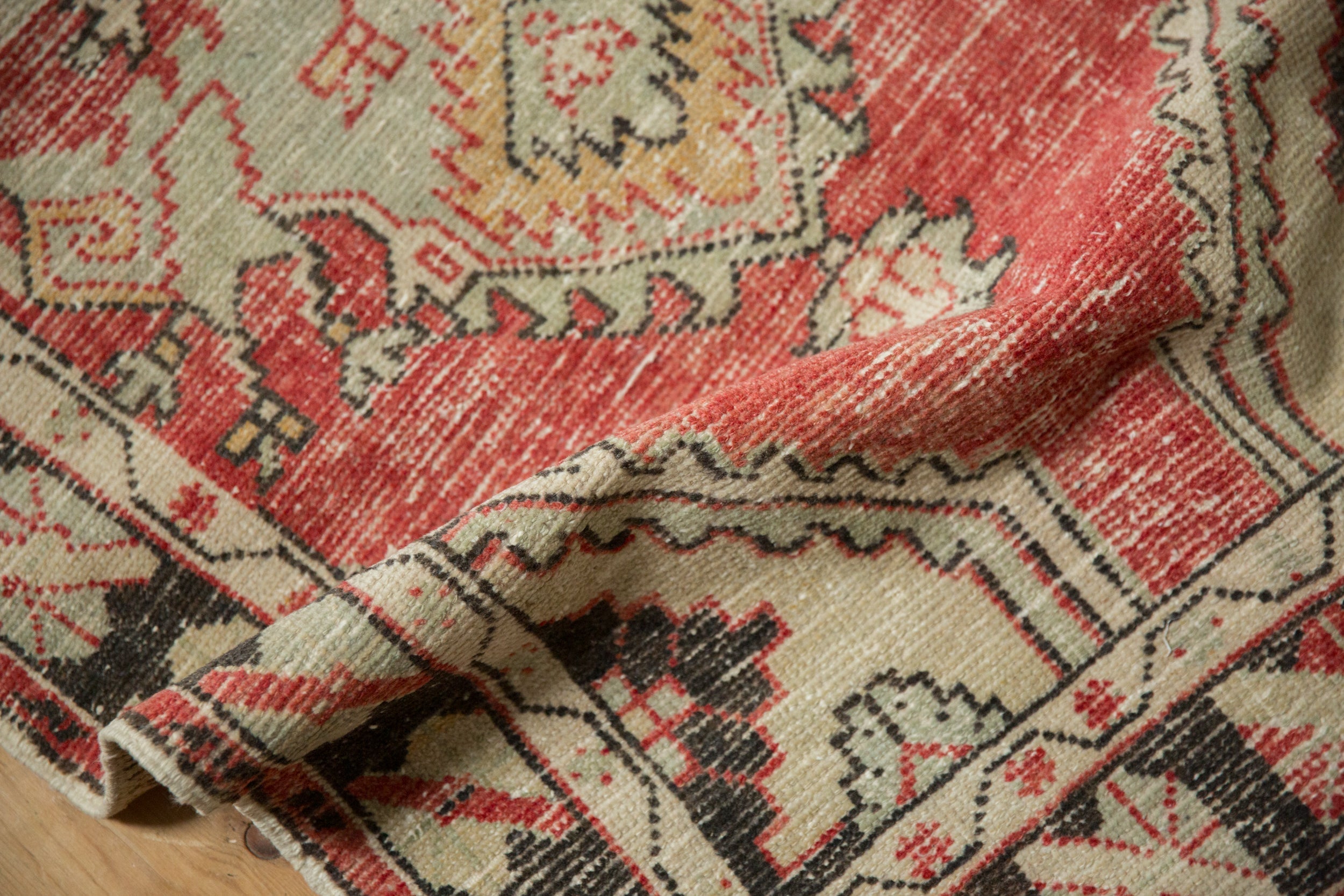 2.5x5.5 Vintage Distressed Oushak Rug Runner by Old New House® - product image 9 for Resin Society
