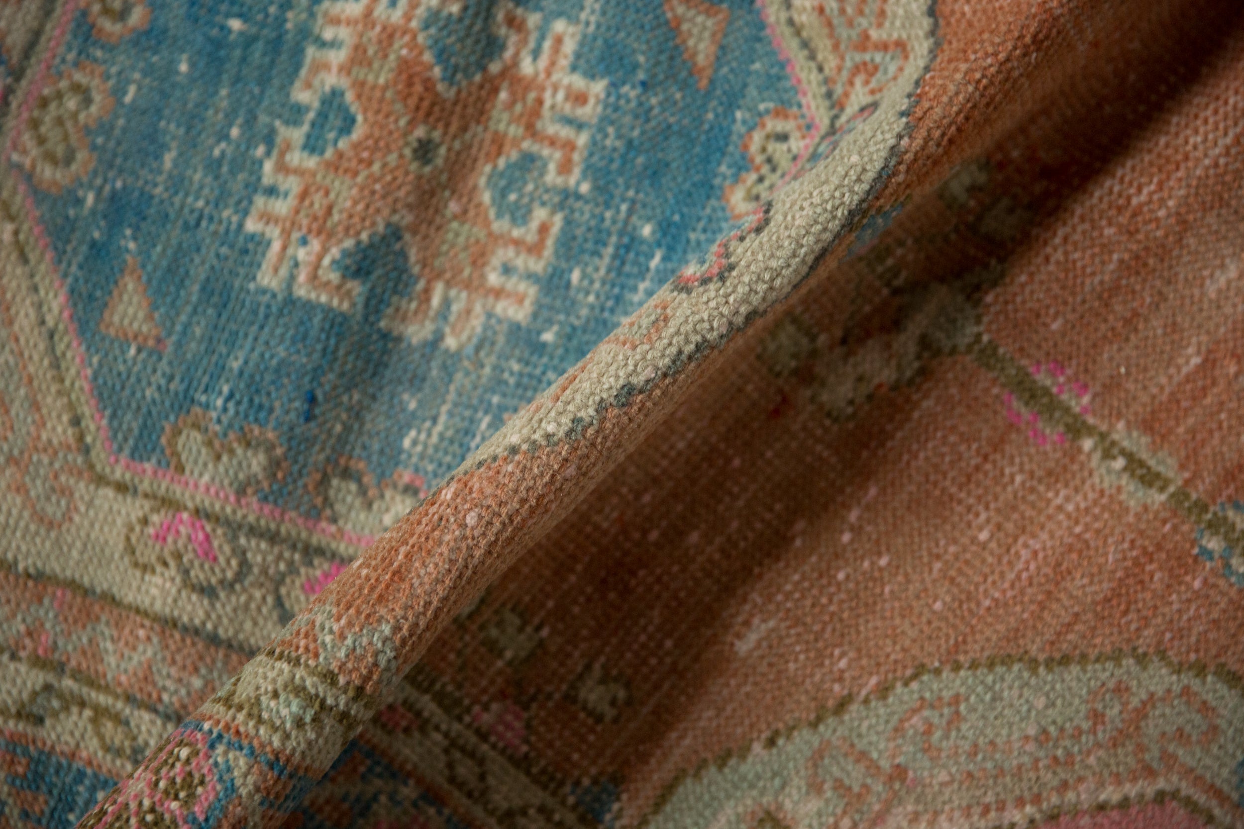 2.5x5 Vintage Distressed Oushak Rug Runner