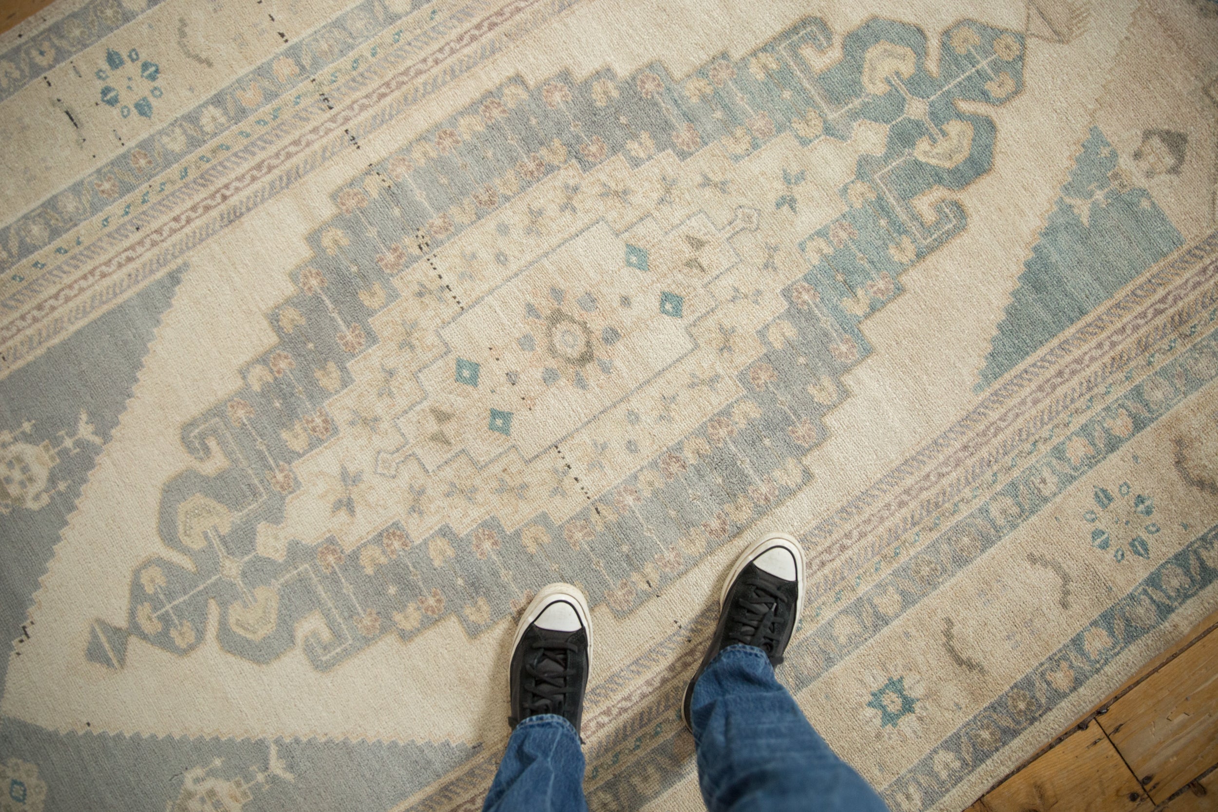 5x9 Vintage Distressed Oushak Carpet by Old New House® - product image 2 for Resin Society