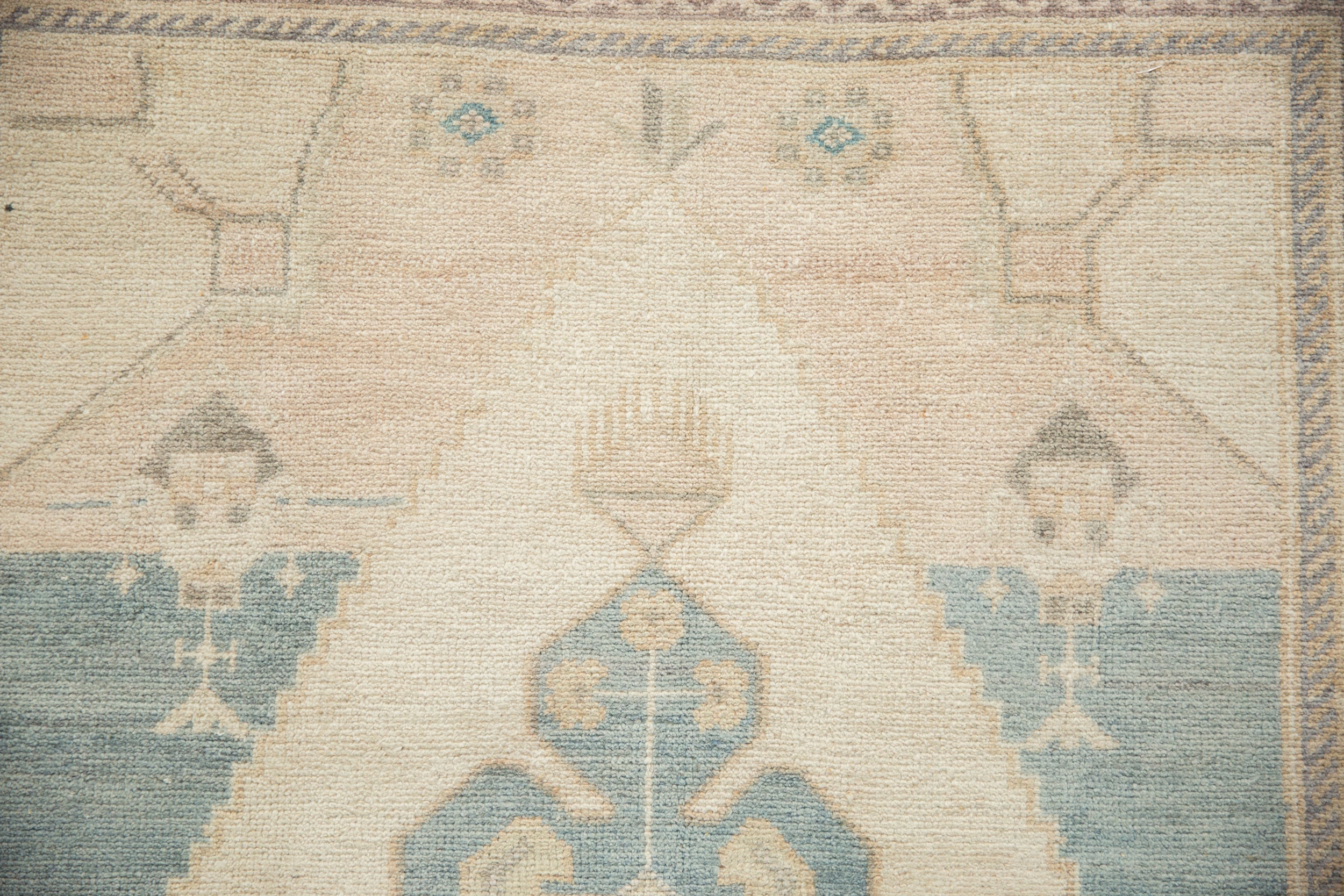 5x9 Vintage Distressed Oushak Carpet by Old New House® - product image 3 for Resin Society