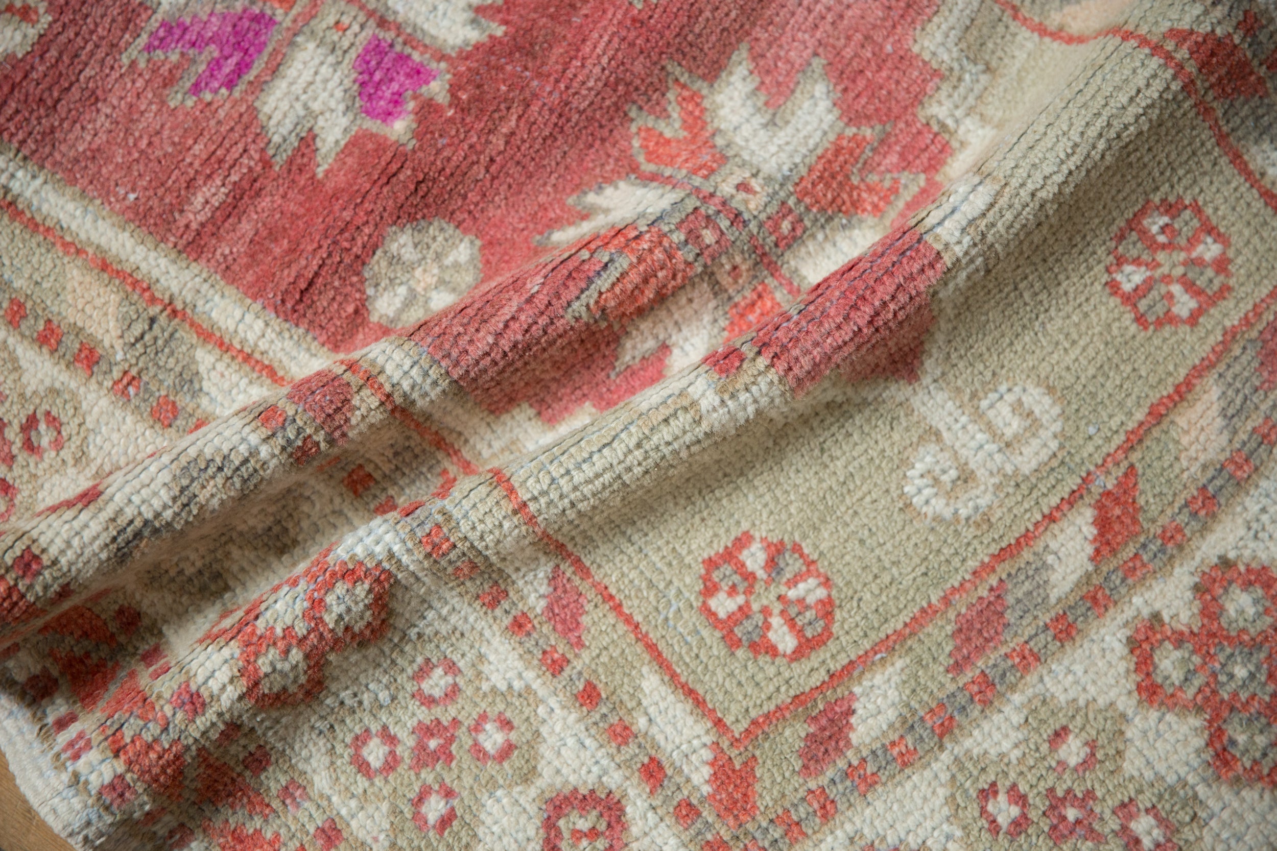 2.5x5 Vintage Distressed Oushak Rug Runner by Old New House® - product image 7 for Resin Society