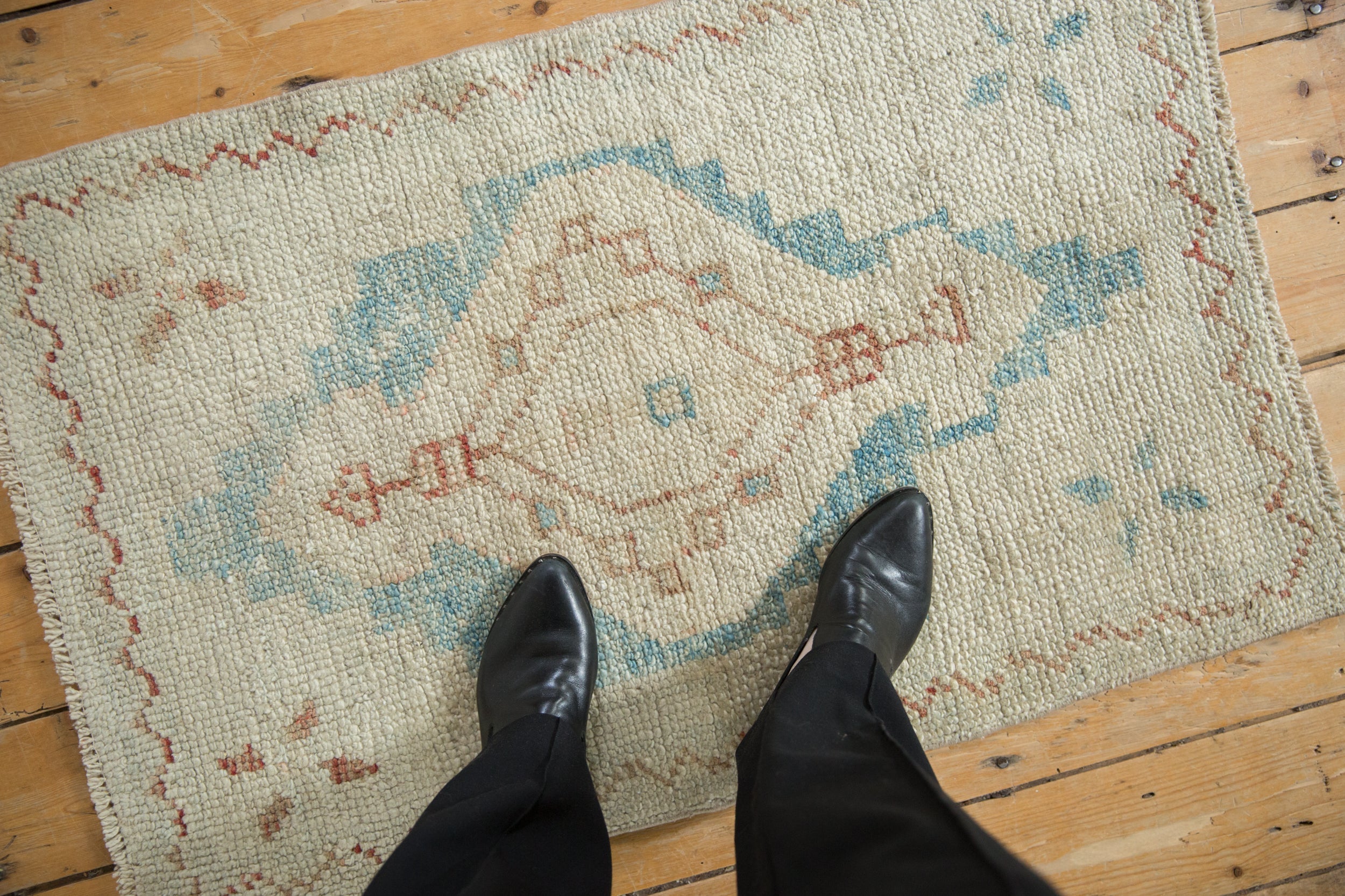 2x3.5 Distressed Oushak Rug by Old New House® - product image 2 for Resin Society
