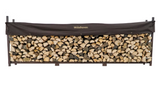 Woodhaven 12 ft Firewood Rack holding stacked firewood outdoors