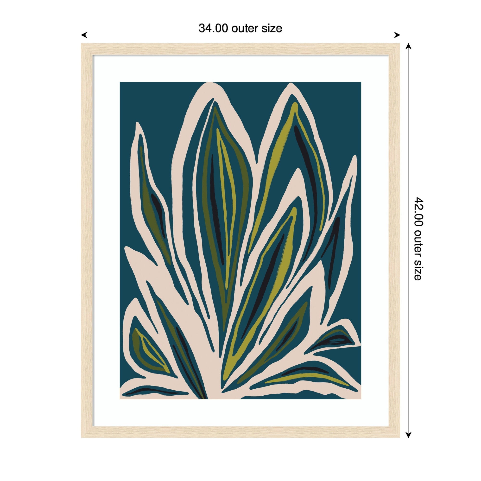 Framed Art Blue Flora 1 by Alicia Bock