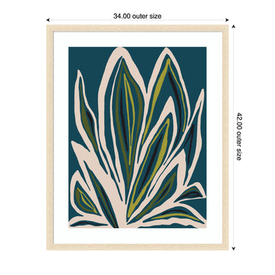 Framed Art Blue Flora 1 by Alicia Bock