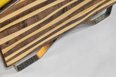 Loveseat – Peyton Mimosa with Zebra Arms (Mocha & Natural)