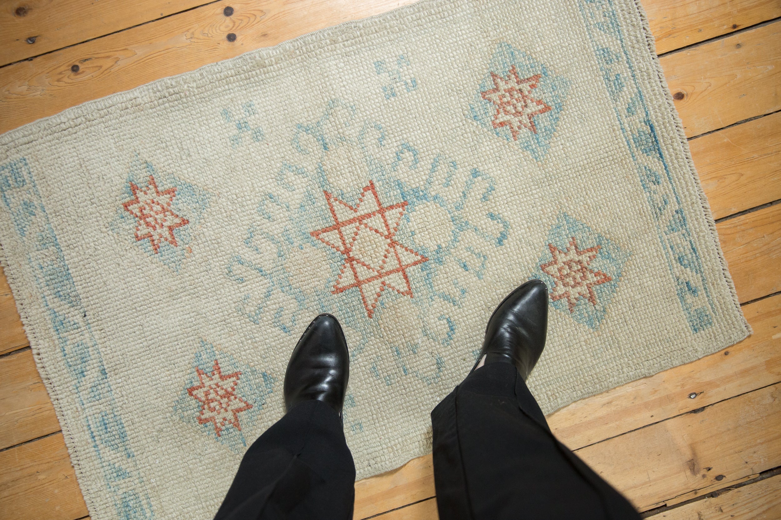2x3.5 Distressed Oushak Rug by Old New House® - product image 2 for Resin Society