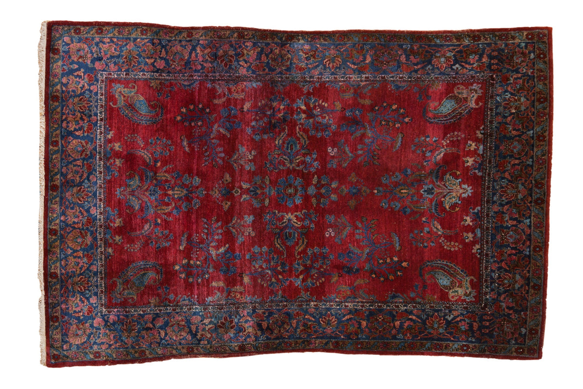 4.5x6.5 Antique Fine Kashan Rug by Old New House® - main product image for Resin Society