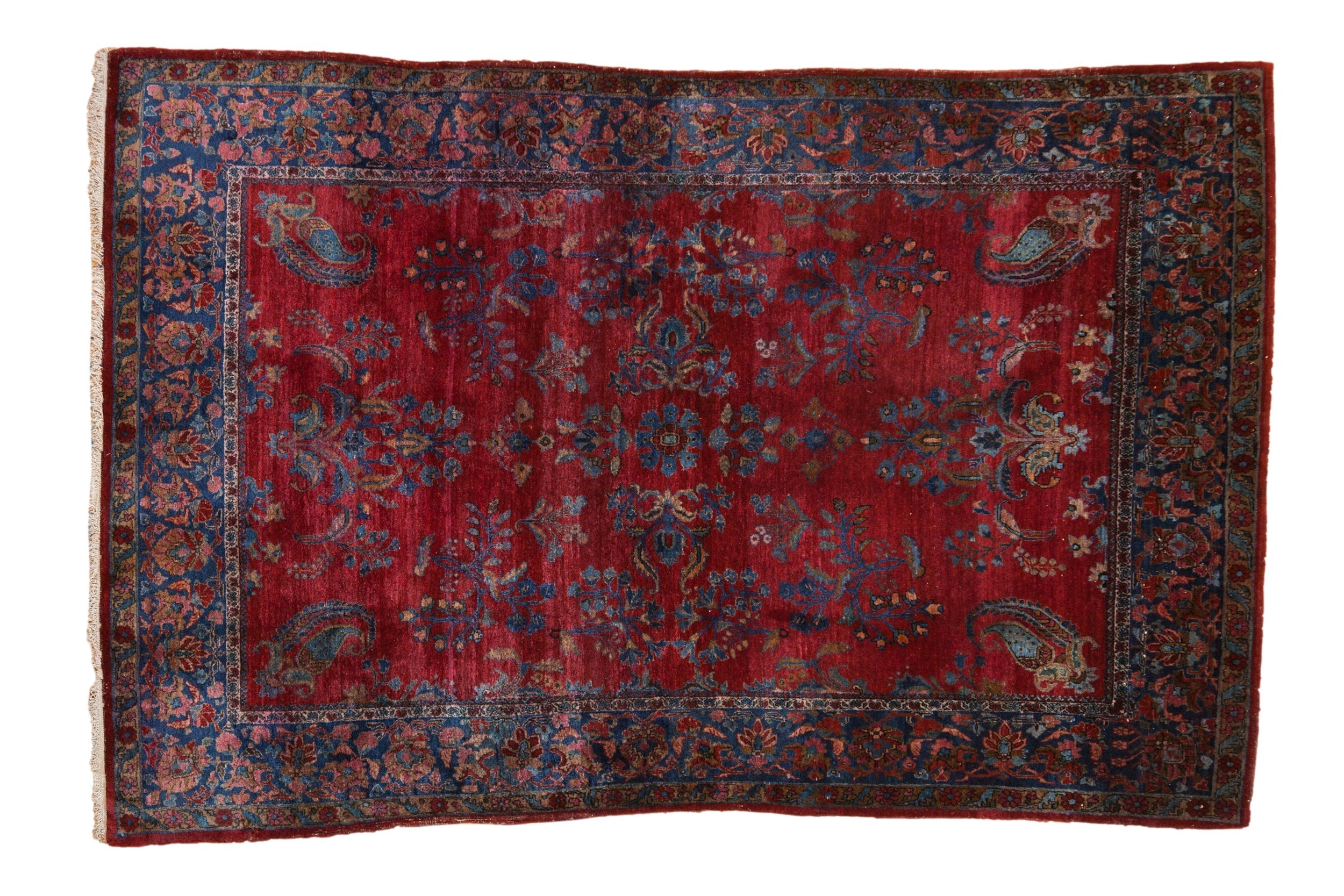 4.5x6.5 Antique Fine Kashan Rug by Old New House® - main product image for Resin Society