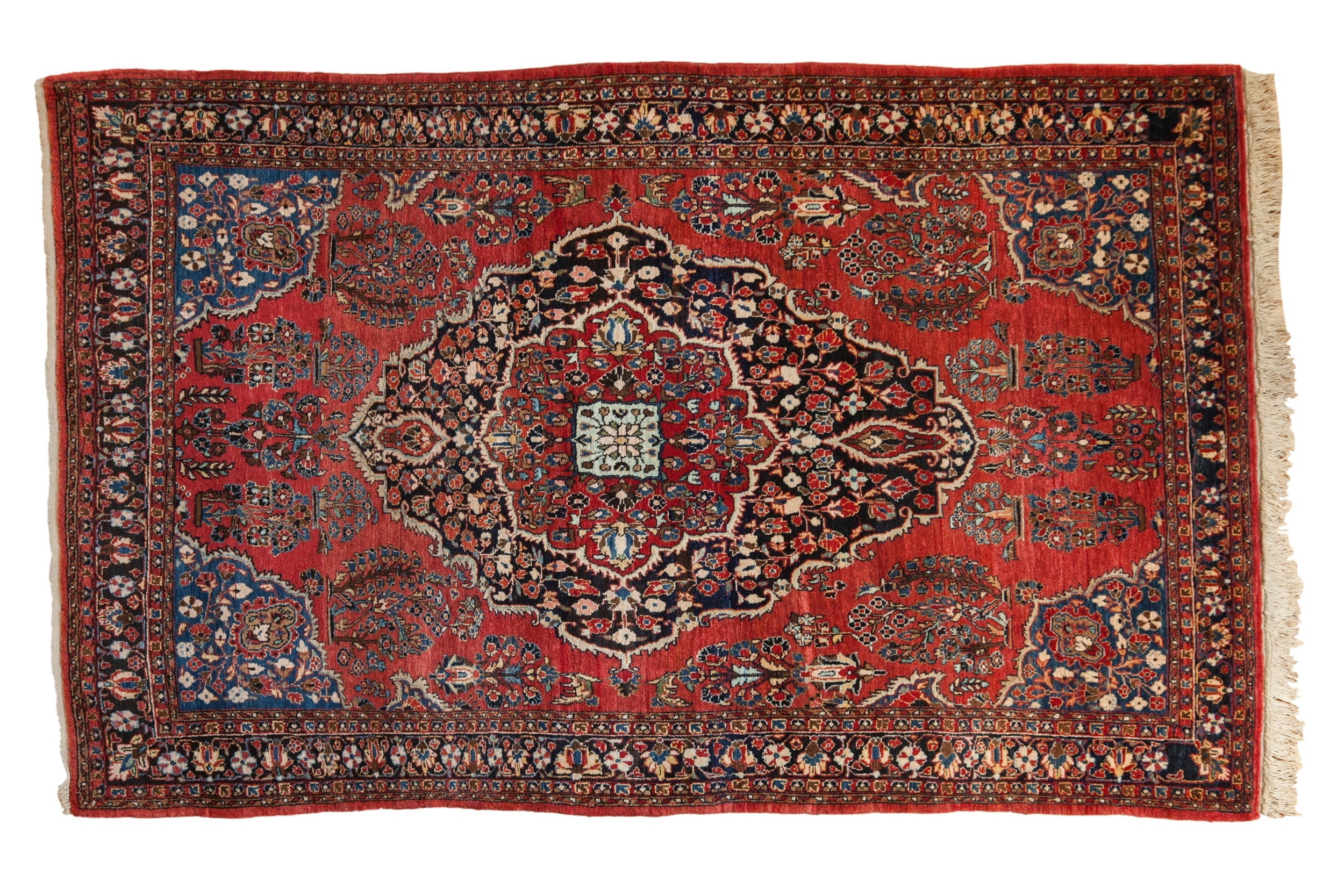 4.5x7 Vintage Sarouk Rug by Old New House® - main product image for Resin Society
