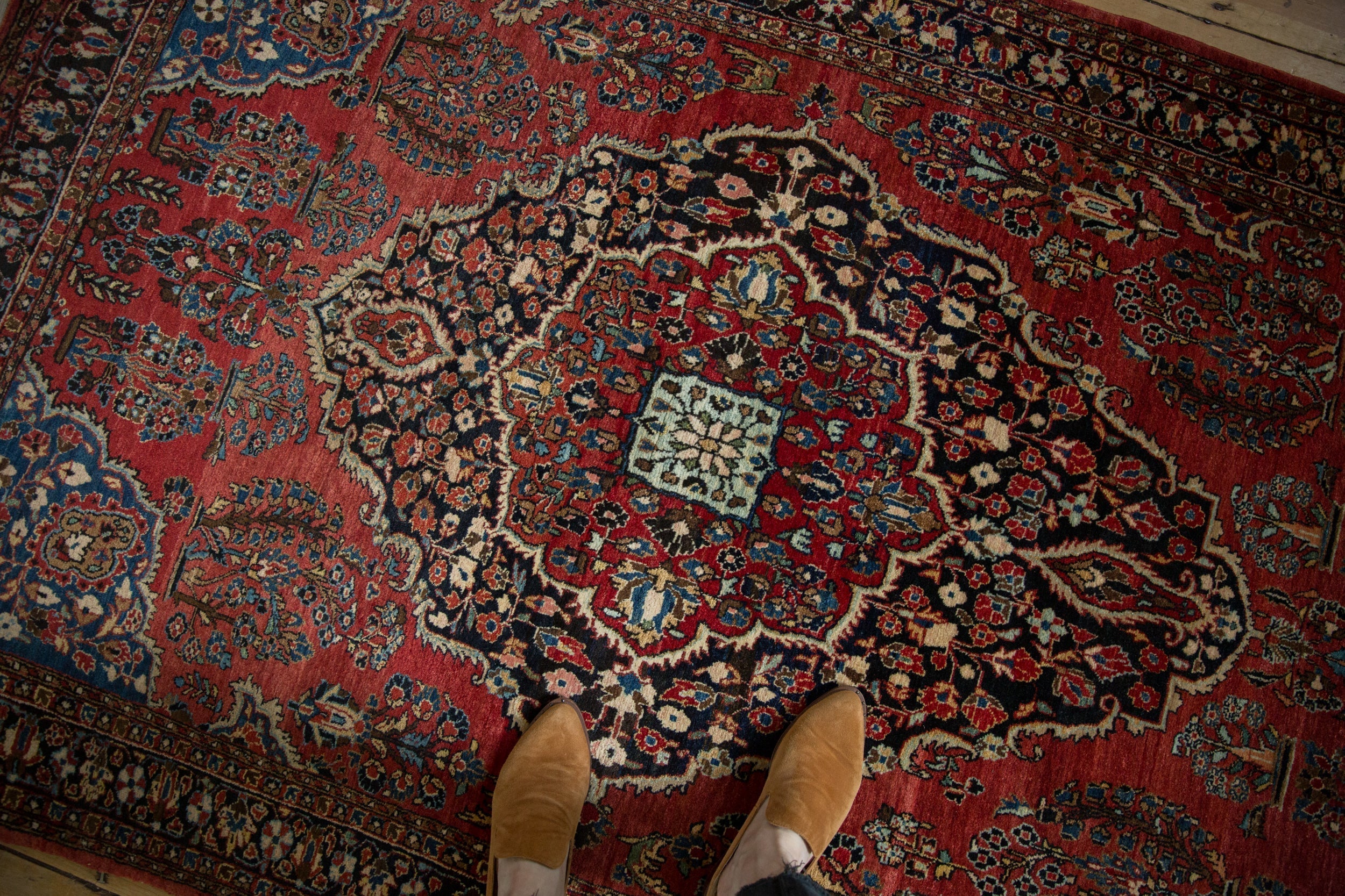 4.5x7 Vintage Sarouk Rug by Old New House® - product image 2 for Resin Society
