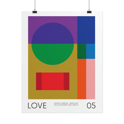 Positivity Series #5: LOVE - Fine Art Giclée Print by Holly McWhorter by Holly McWhorter Art: Paintings and Art Prints - product image 6 for Resin Society