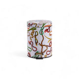 Dustbin 5L - Snakes White by DEKOR - Resin Society