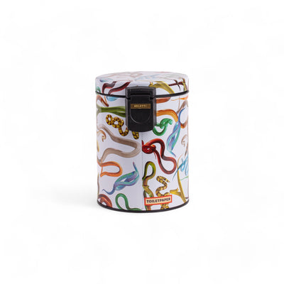 Dustbin 5L - Snakes White detail image - Resin Society