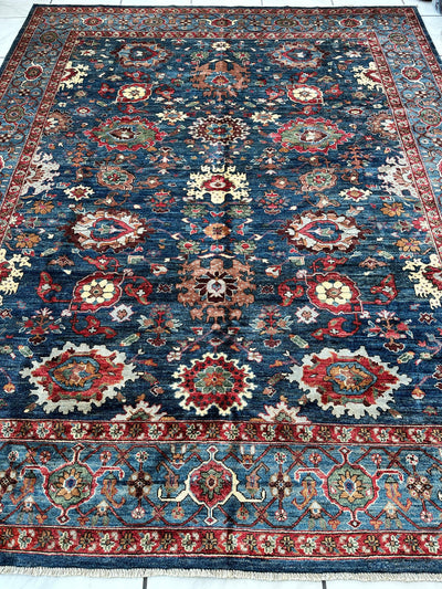Trasitional Serapi Ghazni Wool Rug – 8' x 10’ – Intricate Floral Design by Rugistan - product image 3 for Resin Society
