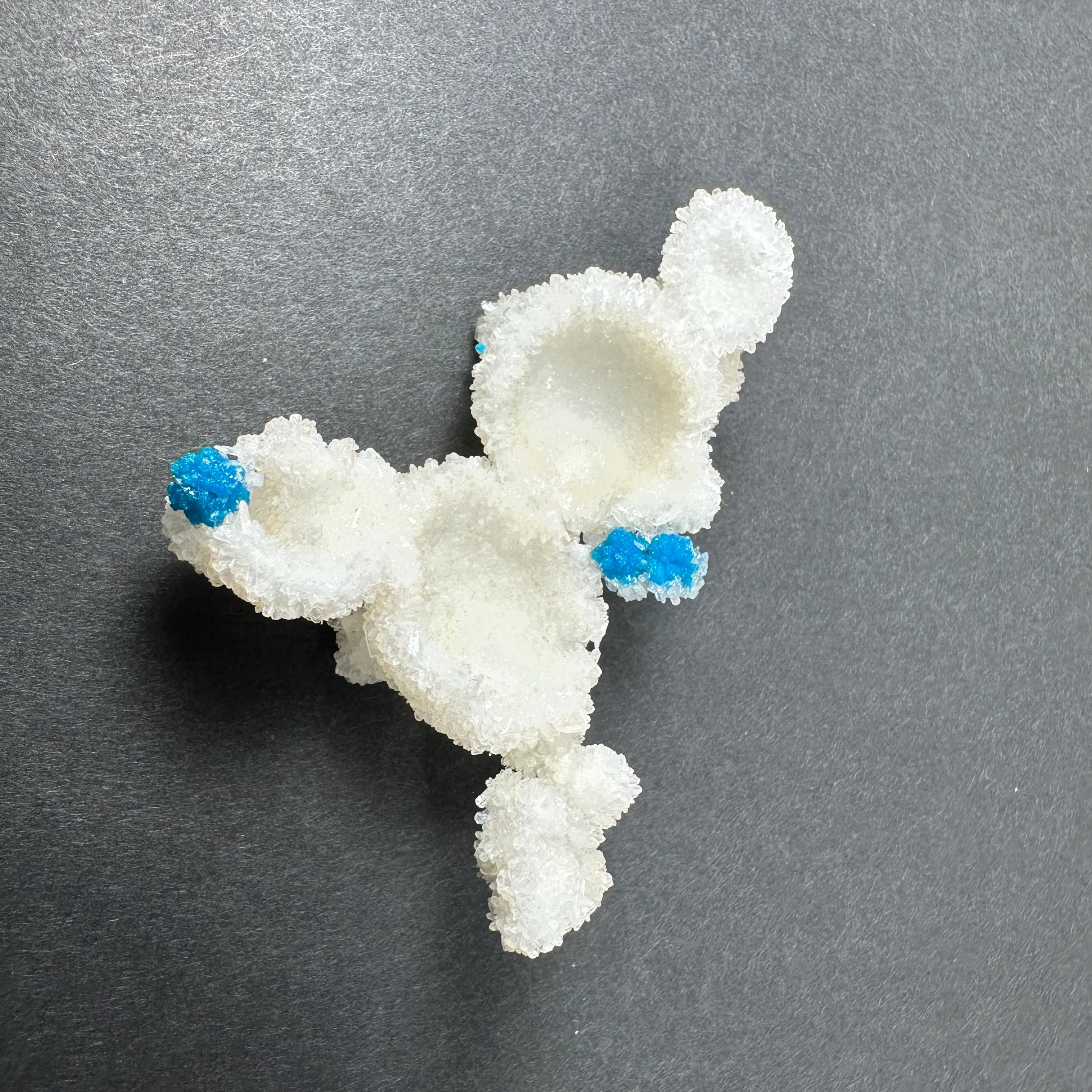 Cavansite Ball 'Floaters' on Stilbite MD by Rare Earth Gallery