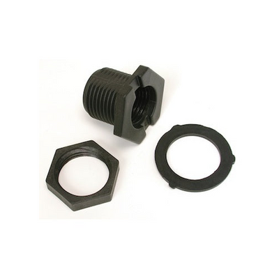 Bulkhead Fitting 3/4" male hose x 1/2" FPT by Sustainable Village - main product image for Resin Society