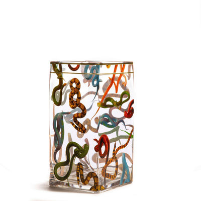 Glass vase big Snakes detail image - Resin Society