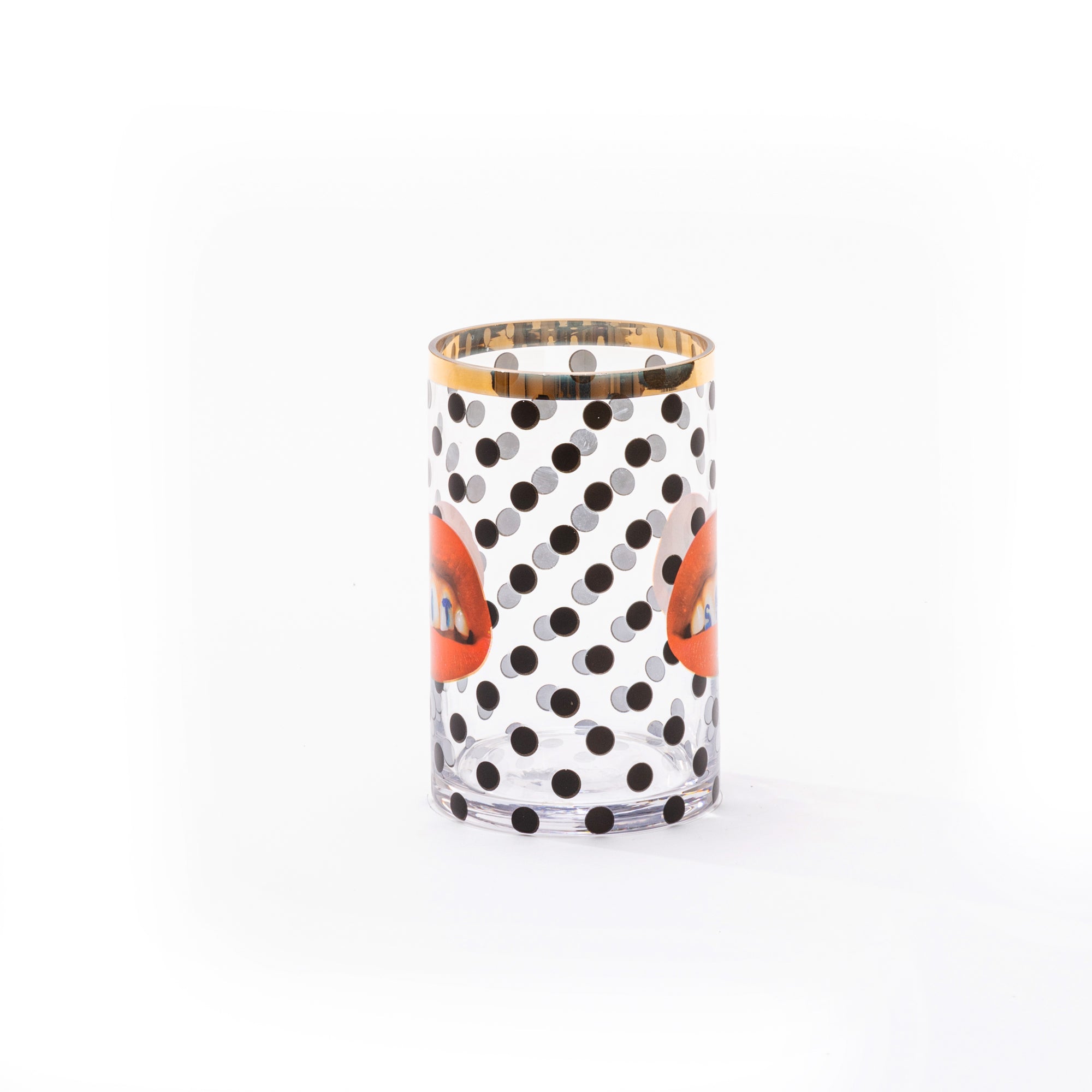 Glass Vase Shit Pois Cylindrical small detail image - Resin Society