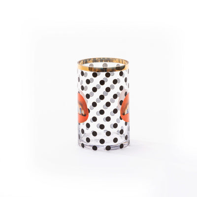 Glass Vase Shit Pois Cylindrical small detail image - Resin Society